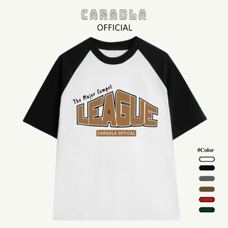 Áo Thun Raglan Tee Unisex LEAGUE Chất Cotton Thoáng Mát Form Rộng Tay Lỡ Cho Nam Nữ