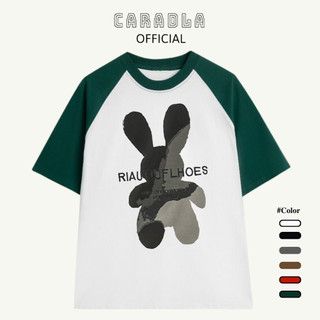 Áo Thun Raglan Tee Unisex RABIT Chất Cotton Thoáng Mát Form Rộng Tay Lỡ Cho Nam Nữ