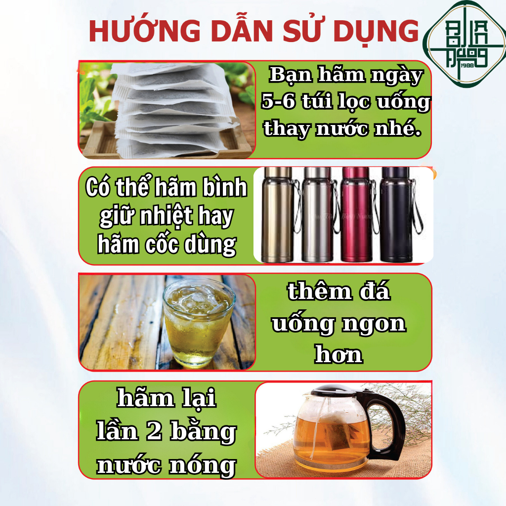 Trà Tăng Cân Bội Lan Đường - Giúp Ăn Ngon, Ngủ Ngon, An Toàn Không Tích Nước - bịch 50 lọc