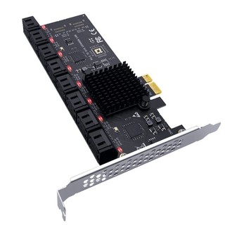 Bộ chuyển đổi pcie sata 16 cổng pci express x1 sang sata 3.0 thẻ mở rộng riser thêm vào thẻ hỗ trợ pci-e x4 x8 x16