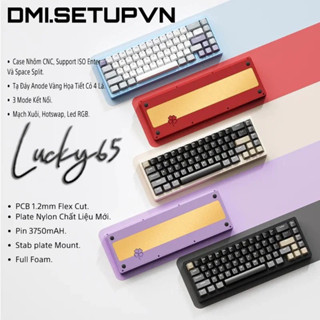 [Mạch 1.6mm KIT LUCKY V2] BÀN PHÍM CƠ KIT LUCKY65 | LUCKY 65 KEYBOARD | DMI.SETUPVN