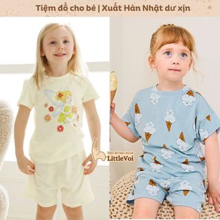 Bộ cộc hè Hàn Quôc cho bé trai & bé gái Milkmile Lolo, Maykids xuất khẩu dư xịn