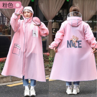 Áo Mưa Thời Trang Họa Tiết Gấu Nice Thiết Kế Thân Dài Có Kính Chắn Mưa Và Bao Tay Tiện Lợi ( didooglt )