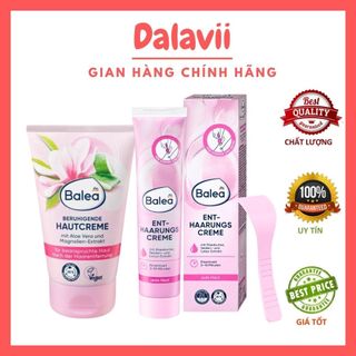 [CHE TÊN] Kem tẩy lông và kem dưỡng sau wax làm dịu da Balea, tẩy lông và ức chế mọc lông Balea Đức