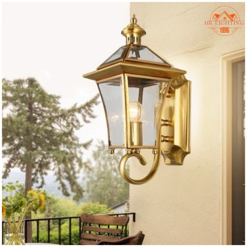 Đèn Cột, Đèn Tường Đồng Kính Cao Cấp Siêu Bền Tặng Kèm Bóng G45_ HUYỀN KHANG LIGHTING