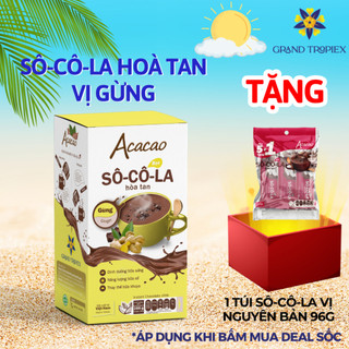  Bột socola Acacao hòa tan uống liền dinh dưỡng, hương vị thanh mát, nồng ấm từ bơ cacao - Hộp 286g.