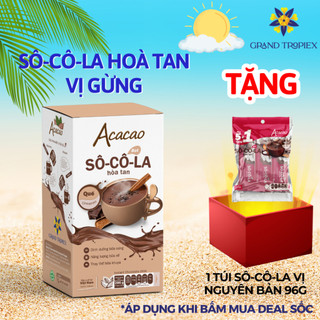  Bột socola Acacao hòa tan uống liền dinh dưỡng, nạp chất dinh dưỡng cần thiết, kháng khuẩn - Hộp 286g
