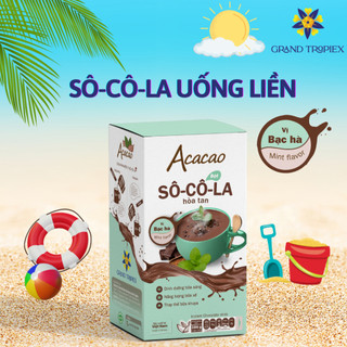  Bột socola Acacao hòa tan uống liền dinh dưỡng, vị the mát sản khoái tăng cường miễn dịch 