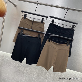 Quần legging đùi cạp to gen bụng hàng Thailand
