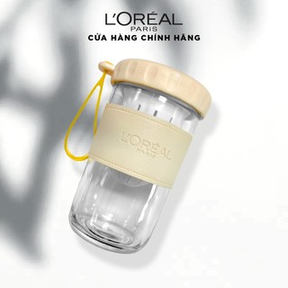 [Quà tặng] Ly L'Oreal Paris, Ly thủy tinh bọc da cao cấp