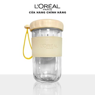 [Quà tặng] Ly L'Oreal Paris, Ly thủy tinh bọc da cao cấp
