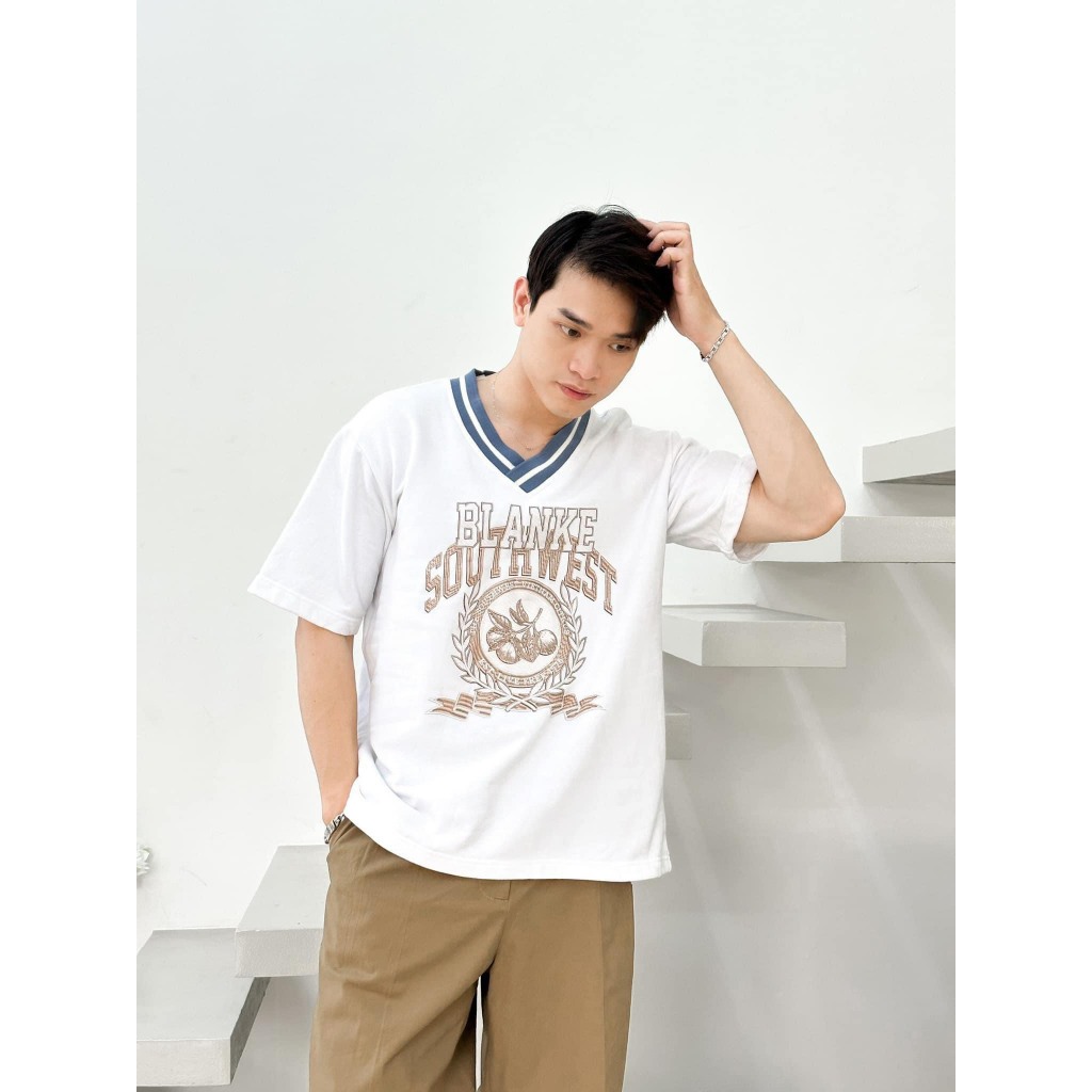 BLANKESPACE Áo Thun Tay Ngắn Blanksouth Tee Vải Cotton Thời Trang Nam Nữ Unisex