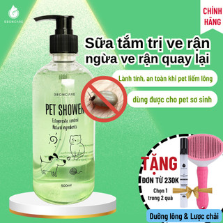 Sữa tắm Trị ve rận bọ chét Beoncare Hiệu quả ngay từ lần đầu tắm an toàn cho chó mèo sơ sinh