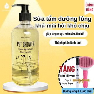Sữa tắm Khử mùi Dưỡng lông Giảm rụng lông cho chó mèo Beoncare, an toàn cho chó mèo sơ sinh, phù hợp với da nhạy cảm