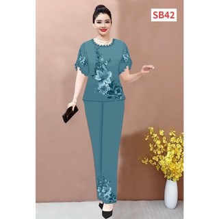 Đồ bộ lụa Pháp mềm mát, fom suông dễ mặc đủ size 40-85 kg