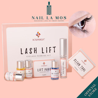Set uốn mi Iconsign Lash Lift chính hãng - Bộ kit uốn mi collagen eyelash 3D 6D cong tự nhiên chuẩn Hàn Quốc