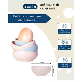 Bát ăn cơm ăn dặm nhựa Inochi Amori cho bé chịu nhiệt chịu nhiệt 415ml 850ml (1 chiếc)
