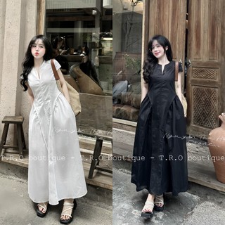 Váy khóa ngực dáng dài siêu đẹp hàng QCCC