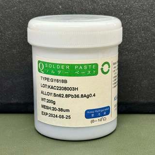  Thiếc hàn bột Solder Paste GY618B Sn62 183 độ 200g 