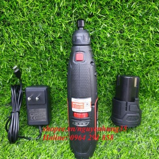 Bộ máy mài cưa xích chạy pin - máy mài lam xích - máy khoan mài khuôn chạy pin 12v máy cắt cầm tay chạy pin
