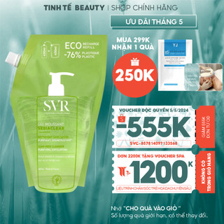 Gel rửa mặt không có xà phòng SVR SEBIACLEAR GEL MOUSSANT dạng túi 400ml