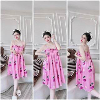 Đầm latin xếp ly hoạ tiết 40-65kg
