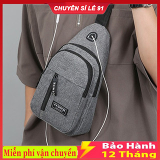 Túi Đeo Chéo Nam Vải Canvas Chống Trầy Xước Và Chống Thấm Nước