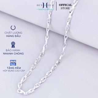 Dây Chuyền Bạc Nam Duy Hiển 3 Chỉ Sợi Nhỏ Đặc Siêu Chắc Chắn Siêu Bền Dễ Kết Hợp Đeo Mặt