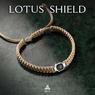 Vòng tay bạc s925 lotus shield helios silver original vtbn0228
