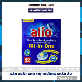Viên rửa bát Alio All in one 40 viên nhân vàng - Hàng nội địa Đức, mùi nhẹ - ImP - ImPvn
