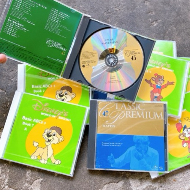 Đĩa CD trang trí kèm hộp (đĩa nhạc, đĩa tiếng anh...)