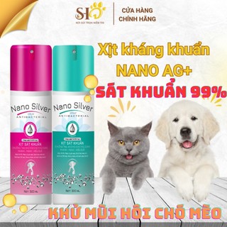  Xịt Nano Siler khử mùi kháng khuẩn chai 300ml khử mùi chuồng trại và thú cưng 