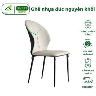 Ghế đôn bàn trang điểm,Ghế Bàn Ăn Phòng Khách Chất Liệu Bằng Sắt Phủ Sơn Tĩnh Điện Đệm Ghế Bằng Da PU Cao Cấp SmartHomes