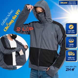Áo Chống Nắng 2 Lớp Phối Và Trơn Cao Cấp, Áo Khoác Mùa Hè Chất Liệu Umi Thoáng Mát, Thấm Hút, Chống Tia UV - iMan Store