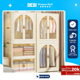 Tủ Đựng Quần Áo Cho Bé Đa Năng Có Bánh Xe Dễ Dàng Lắp Đặt