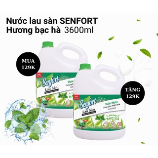    MUA 1 TẶNG 1  - Nước lau sàn Senfort Hương Bạc Hà - Dung Tích 3600ml 