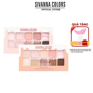 Bảng Phấn Mắt Tông Kem Sivanna Colors Milk Toffee HF632 15g