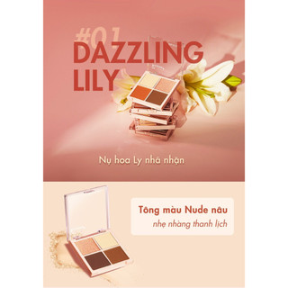 Bảng Phấn Mắt Silkygirl Full Bloom Shadow 4 Ô