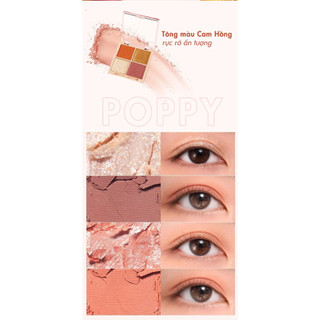 Bảng Phấn Mắt Silkygirl Full Bloom Shadow 4 Ô