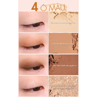 Bảng Phấn Mắt Silkygirl Full Bloom Shadow 4 Ô