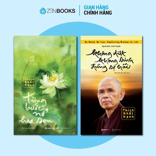 Sách - combo 2 cuốn không diệt không sinh đừng sợ hãi và từng bước nở hoa sen