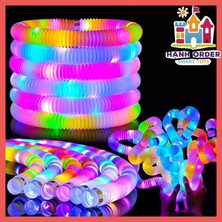  Ống Pop Phát Sáng, Đồ Chơi Ống Co Giản Phát Sáng.