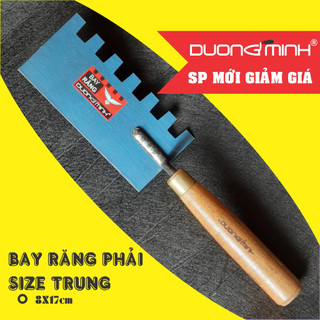 Bay răng cưa ốp lát 8F Dương Minh, Bay xây dựng thợ hồ thép xanh cứng - Dụng cụ xây dựng cao cấp