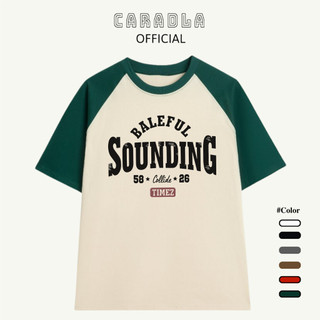 Áo Thun Raglan Tee Unisex SOUNDING Chất Cotton Thoáng Mát Form Rộng Tay Lỡ Cho Nam NữÁo Thun Raglan Tee Unisex Carolina