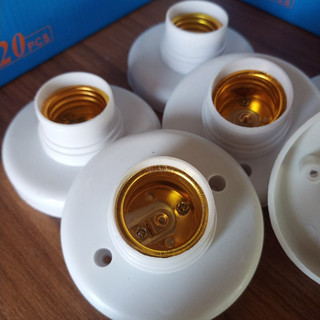 Đui đèn E27 ốp trần ốp tường Hinoki