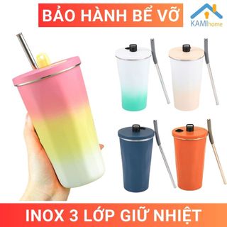 Ly giữ nhiệt inox 304 cỡ 500ml bình cốc uống nước nóng lạnh mã 220xx