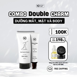 Combo 1 Tuýp Kem Giảm Thâm BeCharm 100ml & 1 Tuýp Kem Giảm Thâm Mắt Eyes Charm 15ml  