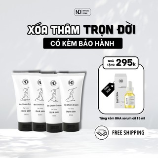 COMBO 4 TUÝP KEM GIẢM THÂM BE CHARM CREAM Tặng 1 SERUM GIẢM MỤN BHA 15ML BY ND SIÊU HỜI
