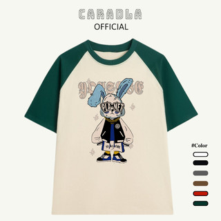 Áo Thun Raglan Tee Unisex RABIT Chất Cotton Thoáng Mát Form Rộng Tay Lỡ Cho Nam Nữ