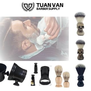 Bộ đánh bọt cạo râu kem cạo râu barber shop